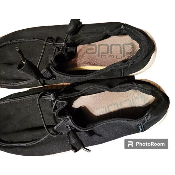 HEY DUDE Wendy EU 38 Unisex Black Comfort WASHABLE Shoes - Picture 5 of 7